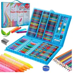 GENERICO - Mega Set de Arte Dibujo y Pintura 168 Piezas