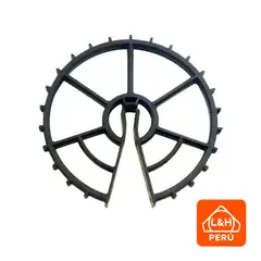 L&H - Separador tipo rueda o Rondana de 10 cm