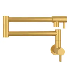 PUREPOWER - Grifo giratorio de 360 grados para cocina plegable soporte de pared