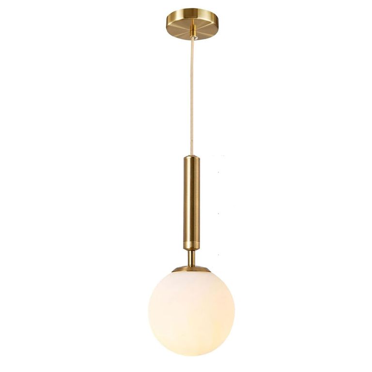 Lámpara colgante de techo Moderna de bola Vidrio E27 oro