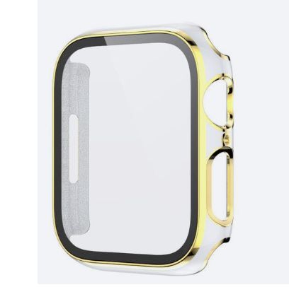 Bumpers para Apple Watch Bordes Dorados 44mm - BLANCO