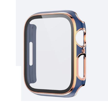 Bumpers para Apple Watch Bordes Dorados 44mm - AZUL
