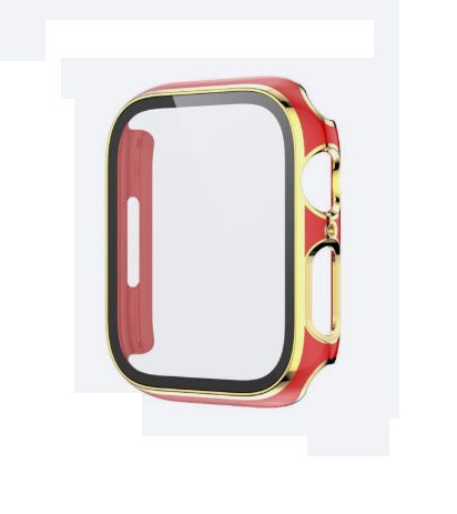 Bumpers para Apple Watch Bordes Dorados 44mm - ROJO