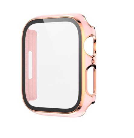 Bumpers para Apple Watch Bordes Dorados 44mm - ROSADO