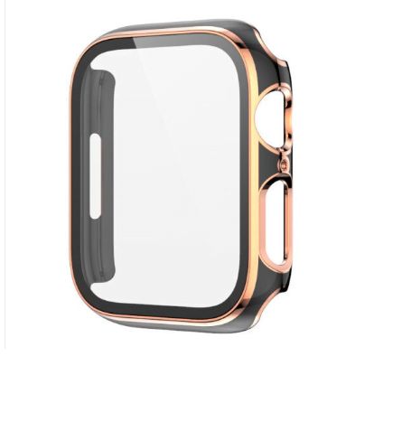 Bumpers para Apple Watch Bordes Dorados 44mm - NEGRO