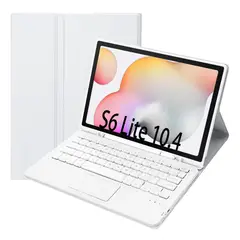 GENERICO - Funda Con Teclado Bluetooth Touchpad para Samsung S6 LITE 10.4 "- GRIS