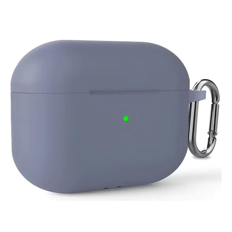 CASE FUNDA DE SILICONA PARA AIRPODS PRO 3 GENERACION 2025 AZUL ACERO