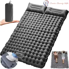PUREPOWER - Colchón Inflable Para Acampar Colchoneta Autoinflable Doble Para Acampar y viajes