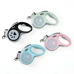 GENERICO - Correa Retráctil Pet Dog Automática para Mascotas Perros y Gatos 5 metros - Rosa