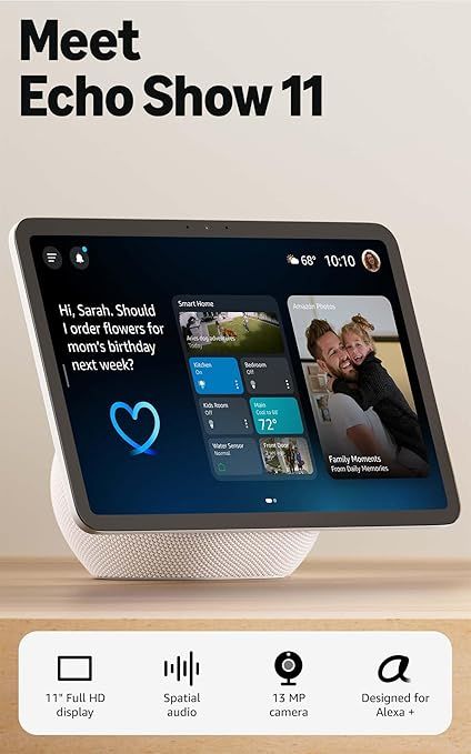 Echo Show 11 Nuevo Modelo Pantalla Inteligente HD con Alexa Blanco