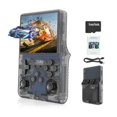 PUREPOWER - Consola retro de videojuegos 3.5 pulgadas pantalla 64GB,Sistema Emulador Preinstalado