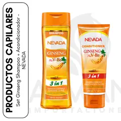 NEVADA NATURAL PRODUCTS - Set Ginseng Shampoo + Acondicionador - NEVADA