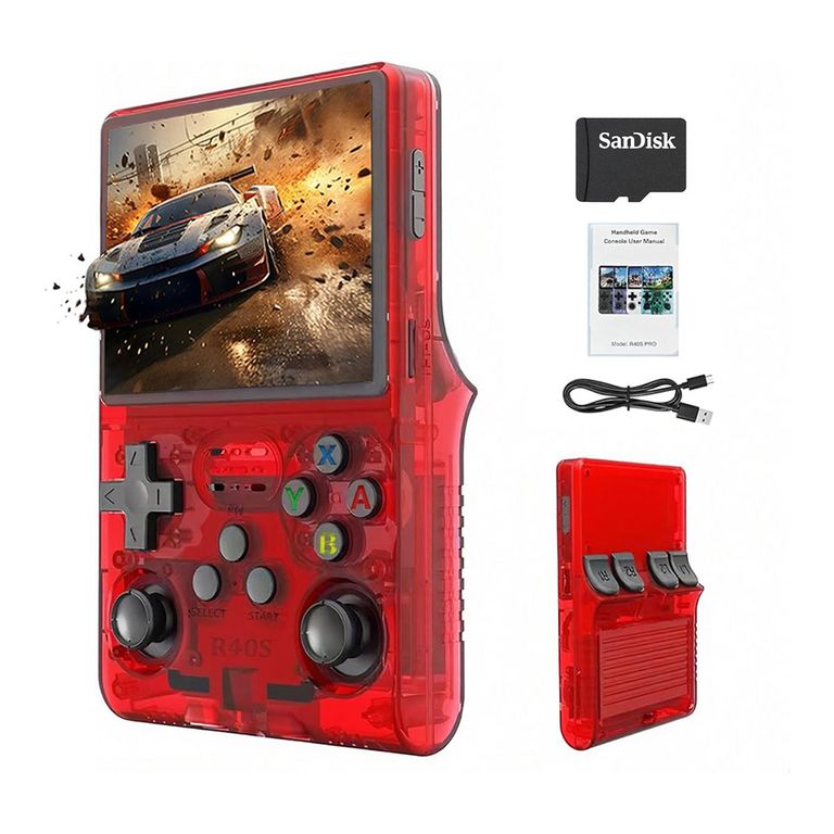 Consola retro de videojuegos 3.5 pulgadas pantalla 128GB,Sistema Emulador Preinstalado