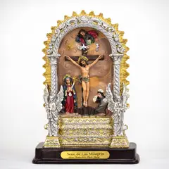 GENERICO - SEÑOR DE LOS MILAGROS CRISTO MORENO POLIRESINA DE 13CM CLASICO