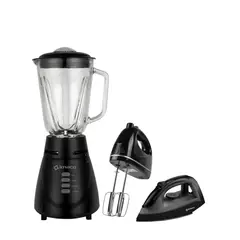 IMACO - Tricombo Licuadora BL4125VN + Batidora HM3025N + Plancha ETA600N