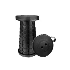 GENERICO - Taburete Plegable Portátil Negro
