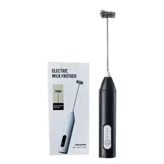 GENERICO - Mini Batidora Eléctrica Manual Negro