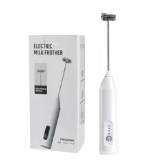 GENERICO - Mini Batidora Eléctrica Manual Blanco