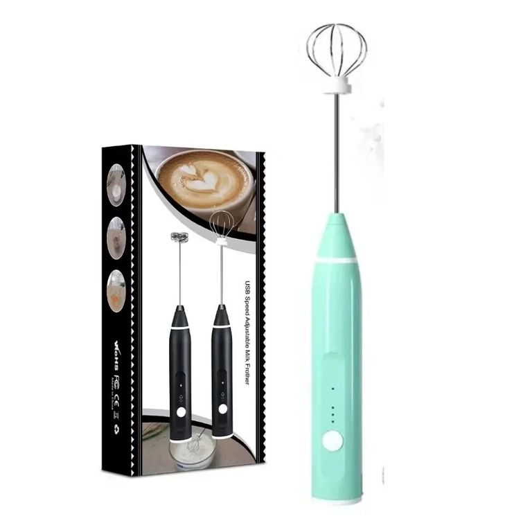 Mini Batidora Eléctrica Manual de Dos Cabezas Verde