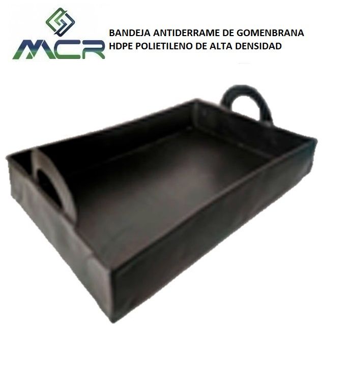 BANDEJA ANTIDERRAME DE GEOMENBRANA HDPE POLIETILENO DE ALTA DENSIDAD (20 X 30 CM)