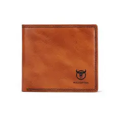 BULLCAPTAIN - - Billetera de Cuero Mate QB-032-BR Marrón