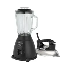 IMACO - Combo licuadora 1.5Lts 5vel+pancha seca pesada vintage I1700