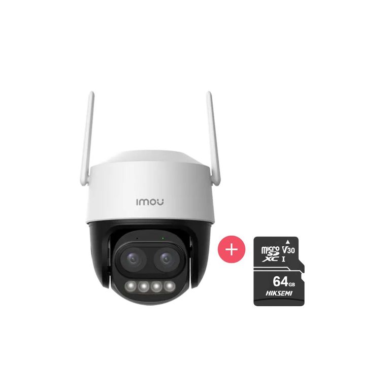 Cámara Seguridad Wifi Exterior Cruiser Z 3K + Micro SD 64GB 360° Zoom 12X IA IP66