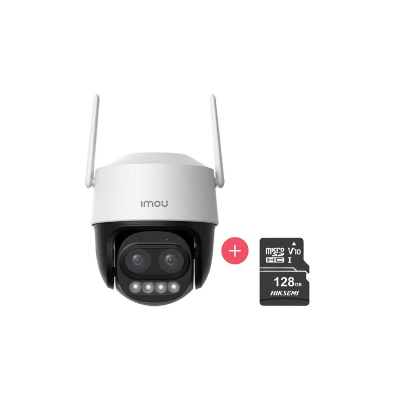 Cámara Seguridad Wifi Exterior Cruiser Z 3K + Micro SD 128GB 360° Zoom 12X IA IP66