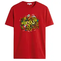 NACIONAL - Polo Unisex Cuello Redondo Algodon - Modelo P002 CARNAVAL PERU