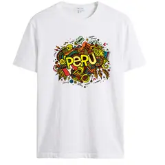 NACIONAL - Polo Unisex Cuello Redondo Algodon - Modelo P002 CARNAVAL PERU