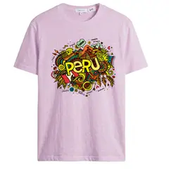 NACIONAL - Polo Unisex Cuello Redondo Algodon - Modelo P002 CARNAVAL PERU