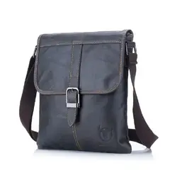 BULLCAPTAIN - - Morral de Cuero Mate DJB-034-CYA Gris