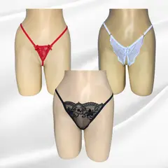 GENERICO - LENCERIA PACK 3 MICRO HILO LULU+HILO CELESTEY+HILO SIEMPRE LISTA LOVE / ROPA INTERIOR