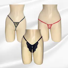 FIERINA - LENCERIA PACK 3 MICRO HILO AMELIA+MICRO HILO MAYRA+HILO SIEMPRE LISTA CLASICO / ROPA INTERIOR