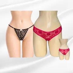 GENERICO - LENCERIA PACK 2 SEMI HILO EVA+SEMI HILO BELEN ROPA INTERIOR