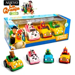 LA GRANJA DE ZENON - Set de vehículos a Fricción de La Granja de Zenón 4P