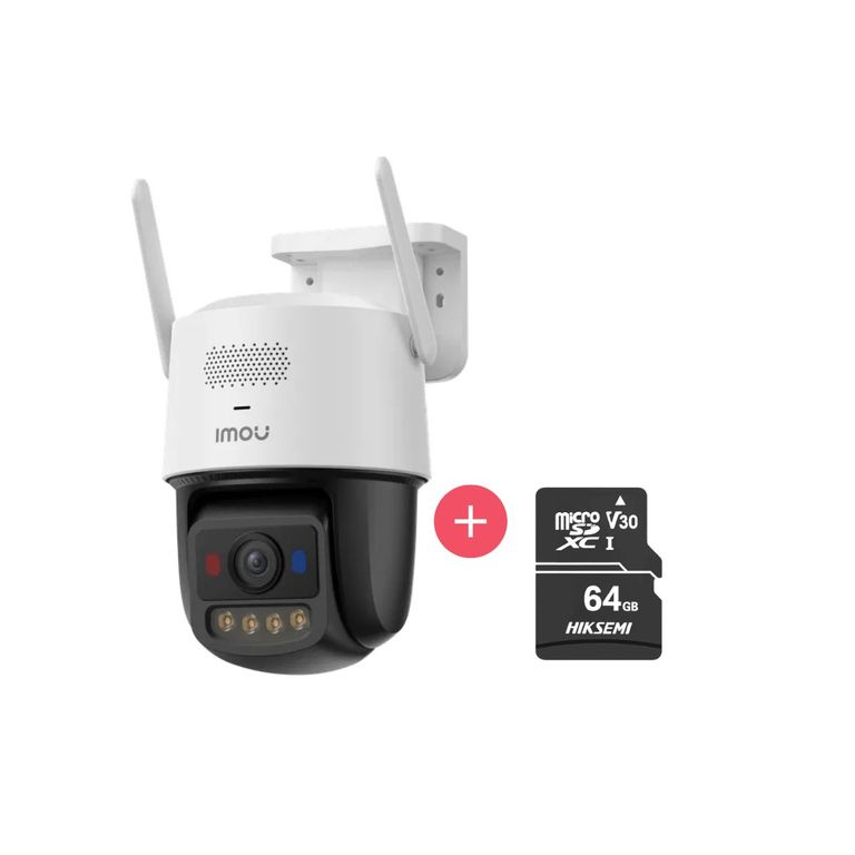 Cámara Seguridad Titan Pro 6MP 3K+ Micro SD 64GB WiFi 6 Full Color 360° IA