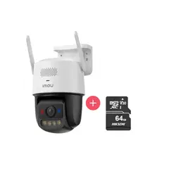 IMOU - Cámara Seguridad Titan Pro 6MP 3K+ Micro SD 64GB WiFi 6 Full Color 360° IA