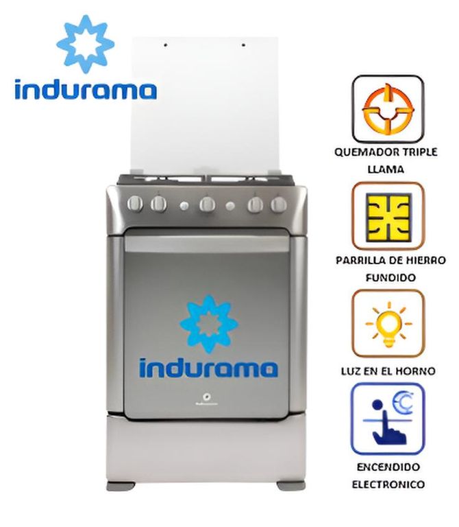 Cocina Gas GRANADA ZAFIRO 24" Croma 4 Hornillas