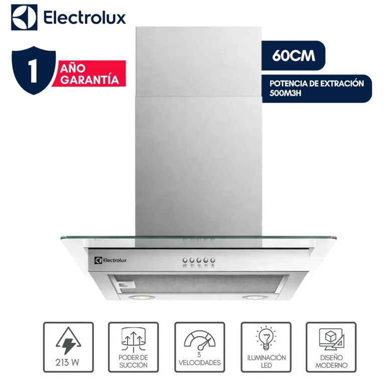 Campana de Pared 60cm Efficient Acero Inoxidable CE6VX