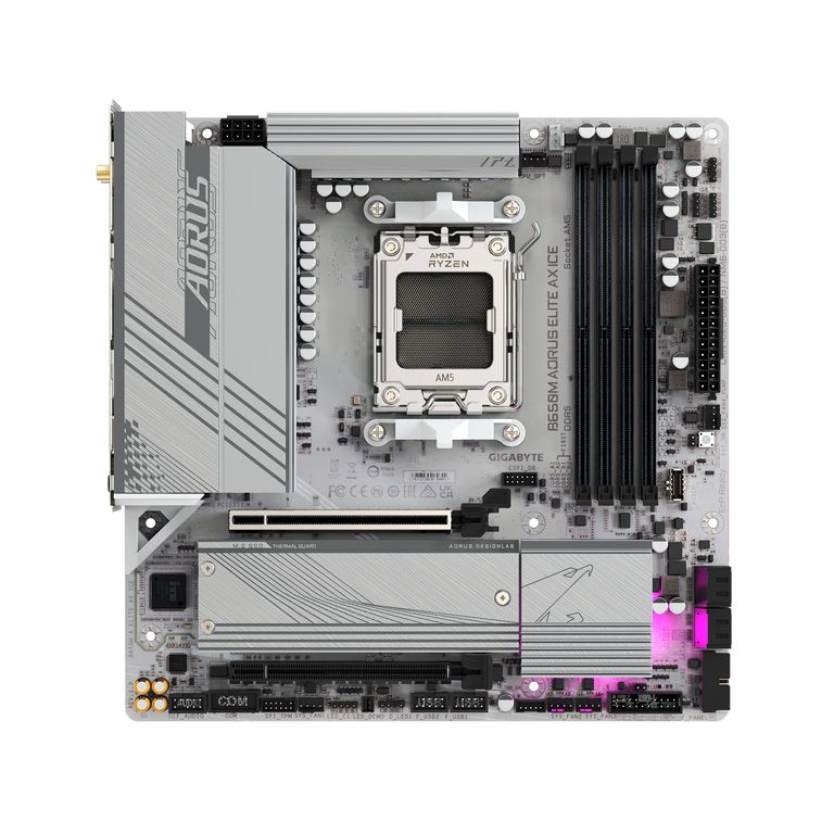 PLACA MADRE B650M AORUS ELITE AX ICE AMD PN MBGBB650MAELAXI