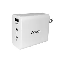 TEROS - CARGADOR USB-A USB-C TE-7020W 65W BLANCO P-N ACTE70207W