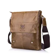 BULLCAPTAIN - - Morral de Cuero Mate DJB-033-BR Marrón