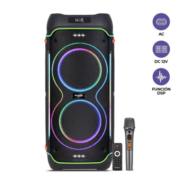 Parlante ZINGANY GT 8 MX834 TOWER SPEAKER TWS RGB DSP BT