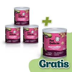 AGROVET - COMIDA NATURAL PARA GATOS PET DELICIA MARAVILLA DE POLLO 320 G PACK X 4