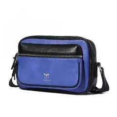 BULLCAPTAIN - - Morral de Cuero Pu Mate DJB-0105-PU-BLI Celeste