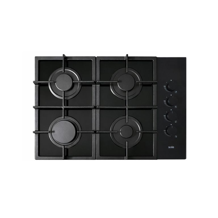 Encimera Vidrio Templado a Gas 4 Quemadores