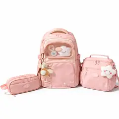 GENERICO - Mochila escolar Kala Sheep pack x3