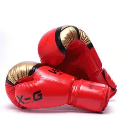 GENERICO - Guantes de Boxeo Profesional de 14 Oz Color Rojo