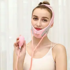 GENERICO - Faja Facial Moldeadora con Banda y Bomba de Aire Reafirmante Levantamiento Facial